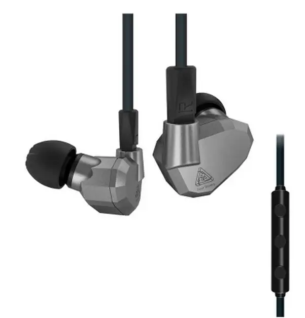 KZ ZS5 2DD + 2BA гибридные наушники-вкладыши HIFI DJ спортивные наушники для бега ES4 ZS10 AS10 ZST