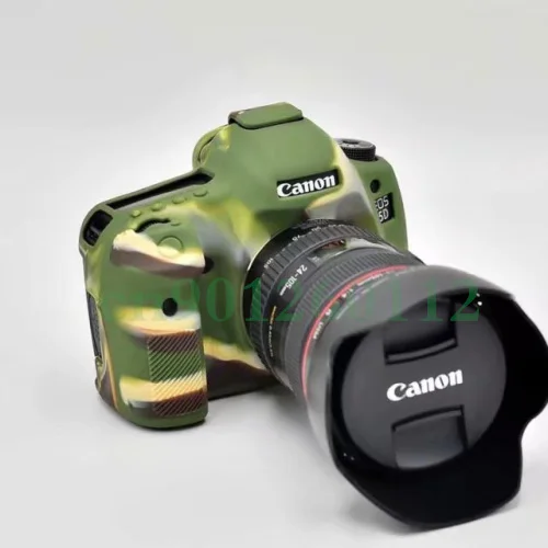 Сумка для камеры Мягкий силиконовый резиновый защитный чехол корпуса Canon 5DSR 5D3 6D