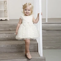 yoyoxiu baby girl dress sleeveless infant dresses eveving party summer style cute bow wedding dress