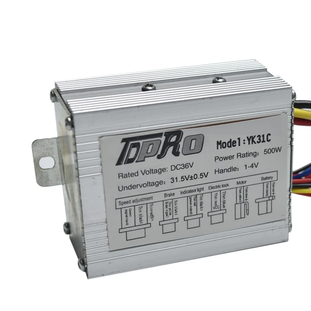 TDPRO 24 V/36 V/48 V 350/500/800/1000W мотор щетка контроллера Скорость поворотный захват дросселя для электрического велосипеда скутера ATV багги велосипед