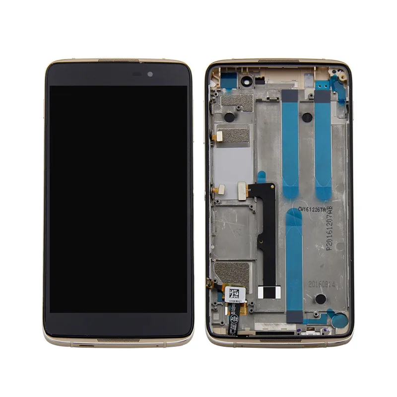 Для Alcatel One Touch Idol 4 LTE OT6055 6055 6055P 6055Y 6055B 6055K ЖК-дисплей дигитайзер панель сенсорного экрана в сборе+ рамка