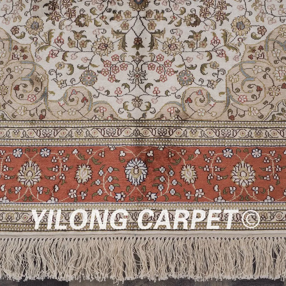 YILONG 4 'x 6' классический Персидский Ручной Работы Красивый шелковый ковер
