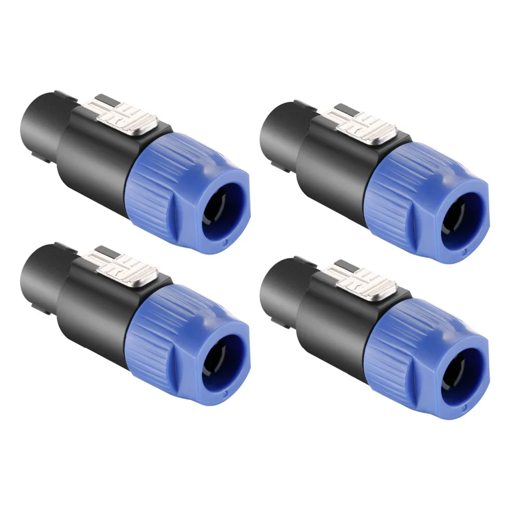 Neewer 4 Pack спикер кабель головка закручивающийся замок полюсный совместим с Neutrik