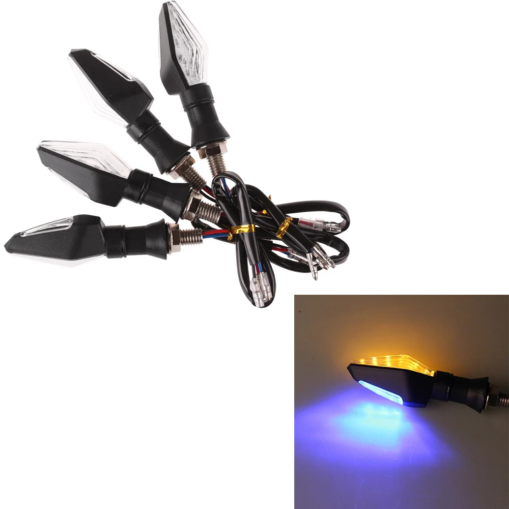 4 шт. мигасветильник светодиодный указатель поворота для мотоцикла 12