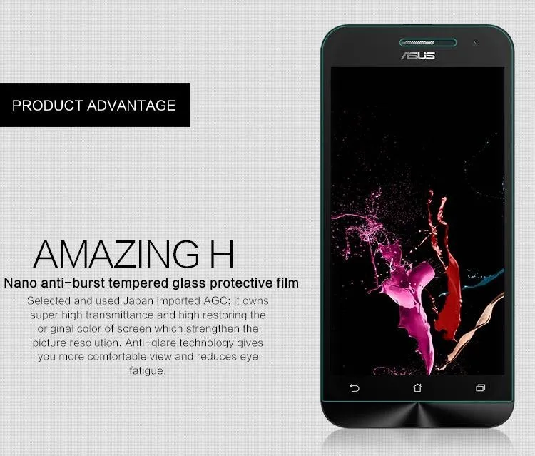 Закаленное стекло для Asus ZenFone 2 2Laser 2Mini 3 5Lite C Go Max Zoom Защитная пленка селфи|tempered glass
