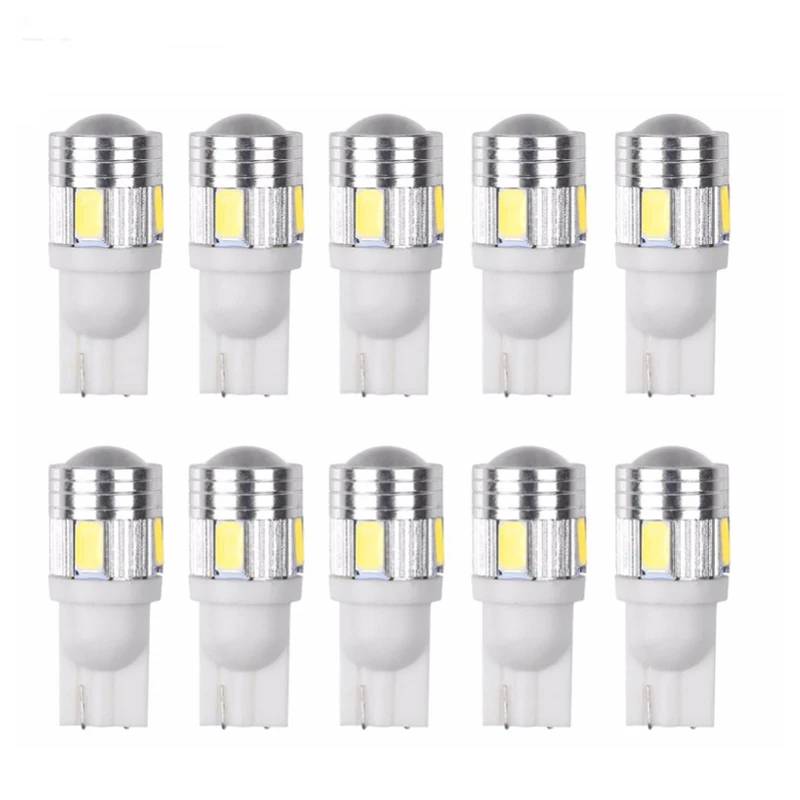 10 шт. T10 W5W 168 194 SMD СВЕТОДИОДНЫЙ Автомобильный клиновидный боковой светильник