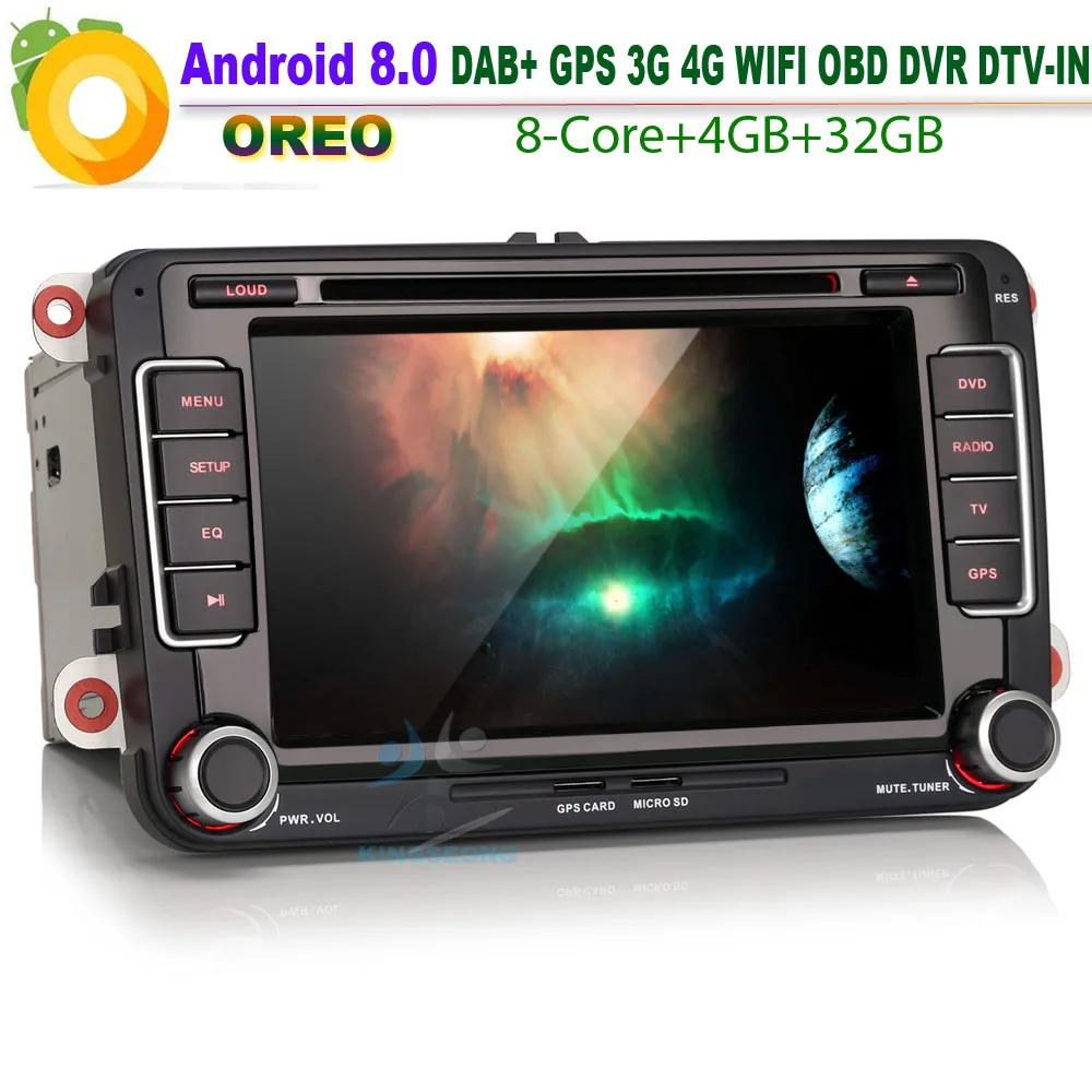Android 8 0 DAB + Авторадио WiFi 4G CD GPS DTV IN NAVI RDS OBD BT USB TPMS SD DVR Bluetooth автомобильный Радио плеер