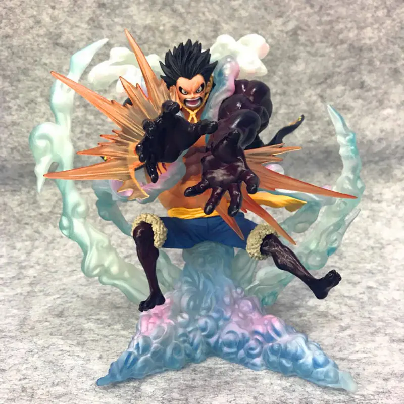 Одна штука соломенная шляпа Пираты Шестерня четвёртая Обезьяна D. Luffy ПВХ фигурка