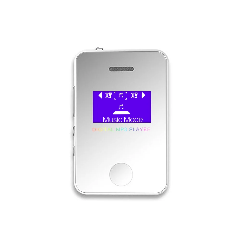 Белый Fornorm спортивные MP3-плееры обновленная версия Портативный мини mp3 компактных цифровых MP3-плееры Max Поддержка 16 ГБ Micro SD карты - Цвет: Белый