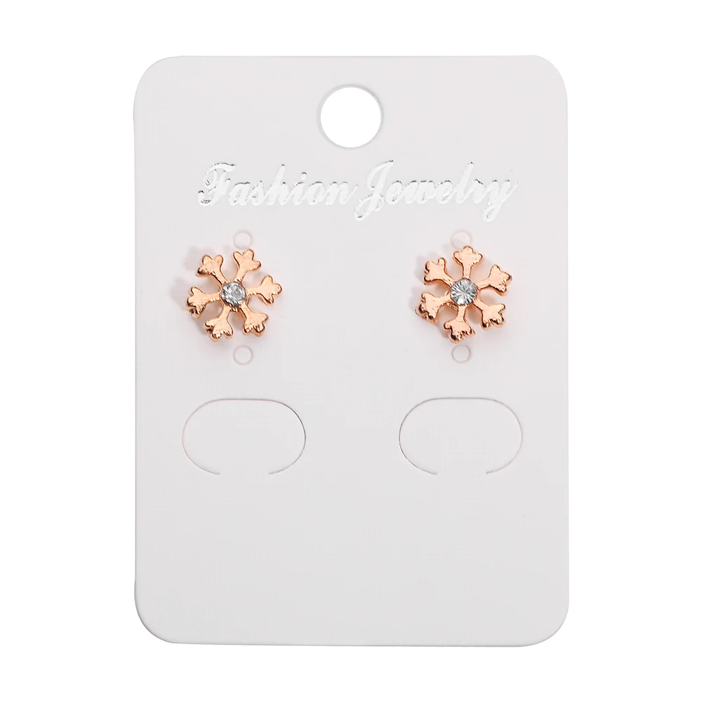 New Christmas Color Tree Snowflake Round Stud Earring for Girl Kid Bell Santa Claus Ear Cuff Earrings Festive Gift Jewelry | Украшения и