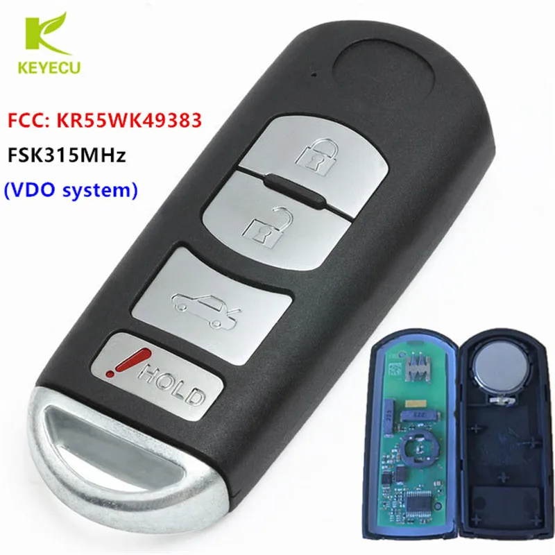 Запасной пульт дистанционного управления KEYECU Smart Prox ключ вставка