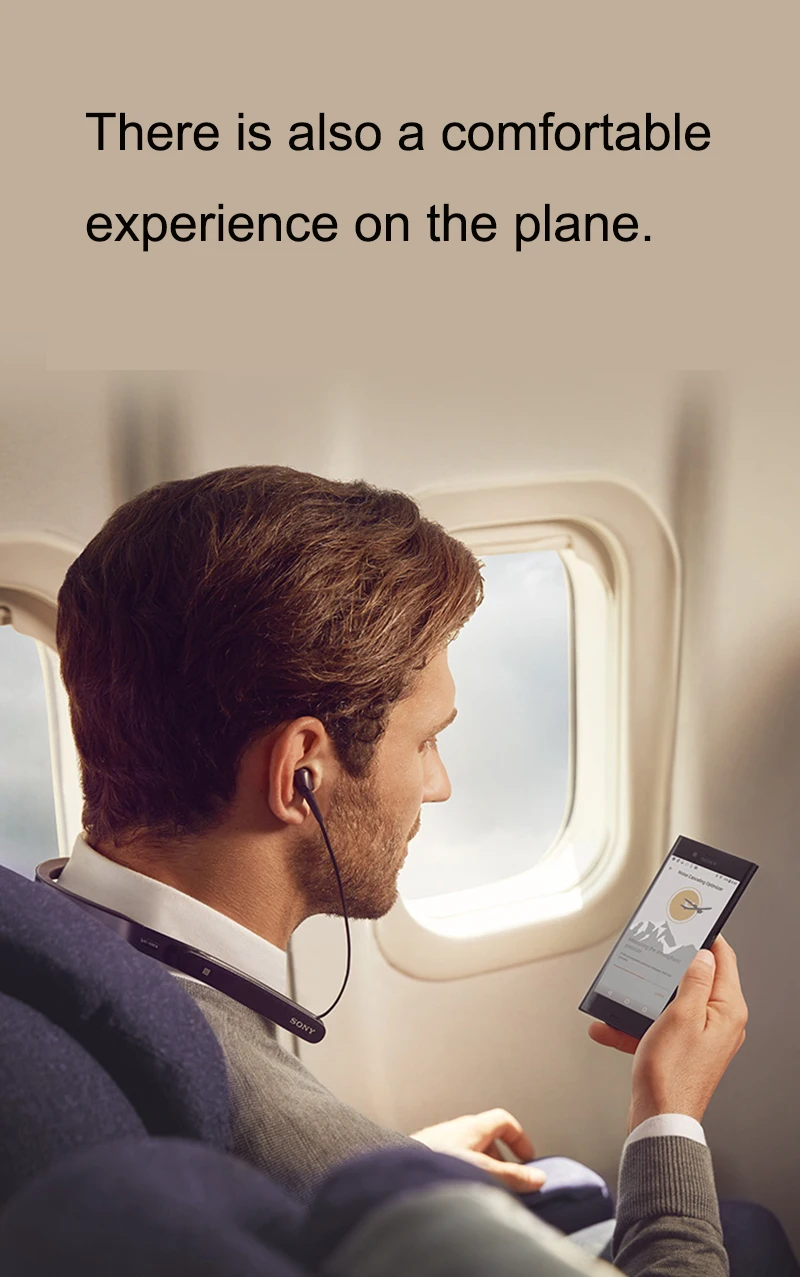 Оригинальная Беспроводная bluetooth-гарнитура SONY WI-1000X Hi-Res с креплением на шею, высококачественные наушники с шумоподавлением