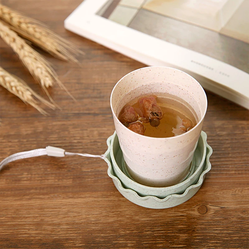 300 мл новая уличная дорожная Экологически чистая пшеничная материал Выдвижная