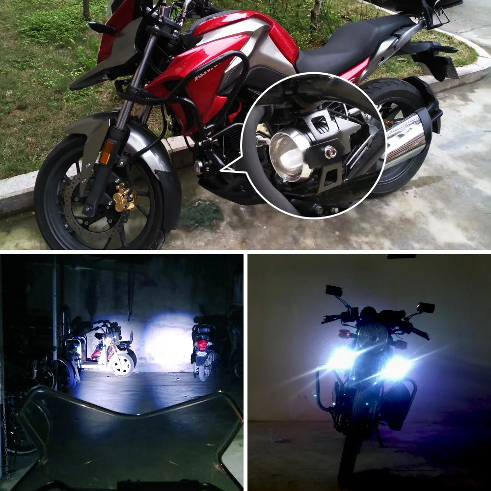 125W U5 мотоцикл Ангельские глазки головной светильник точечные с DRL s