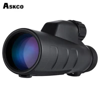 askco 15x50 high times optics monocular telescope waterproof for hunting telescope binoculars high power with bak4 prism ac1550
