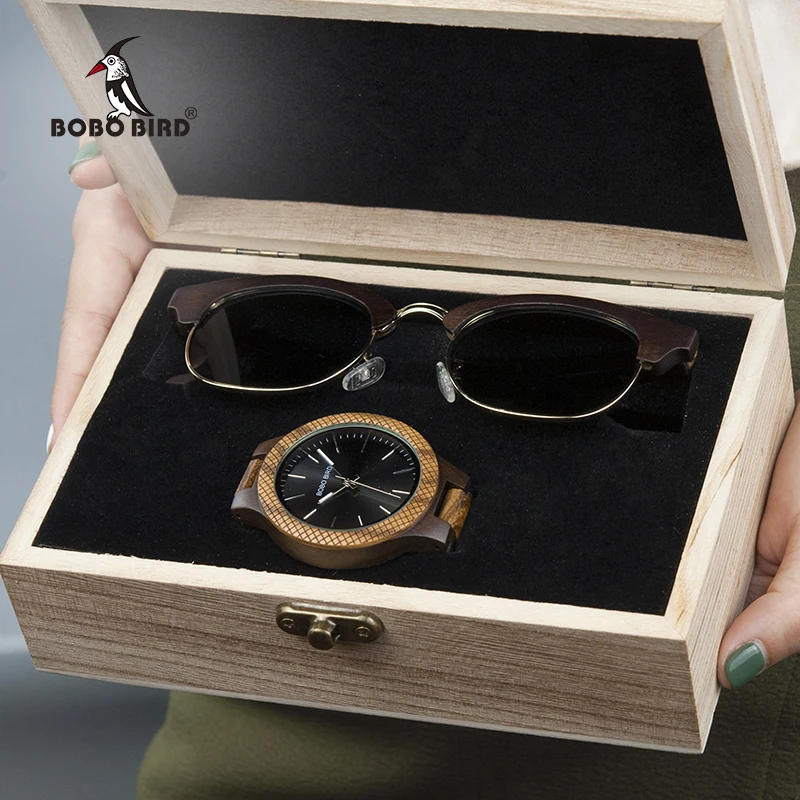 Мужские кварцевые часы с серийными линзами BOBO BIRD винтажные наручные в виде зебры