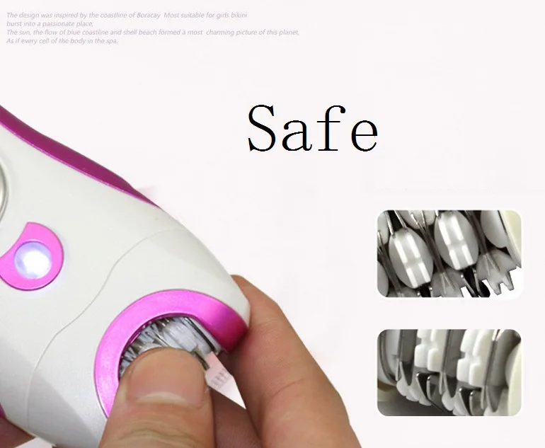 Эпилятор женский Электрический 2 в 1 триммер для удаления волос зоне бикини