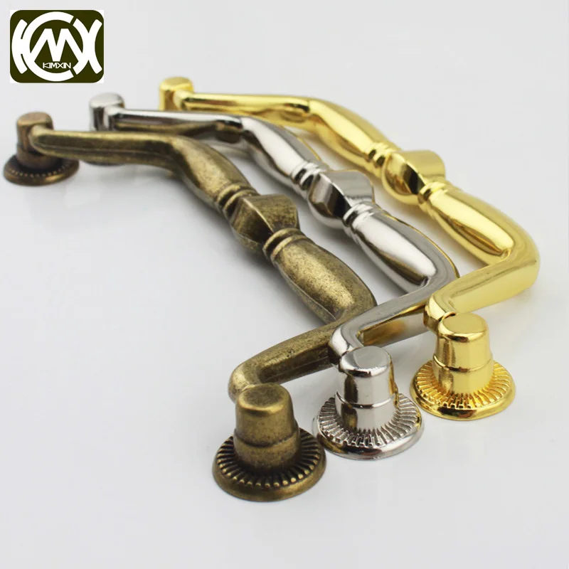 KIMXIN Hardware factory большая ручка из цинкового сплава деревянная оснащена винтом без