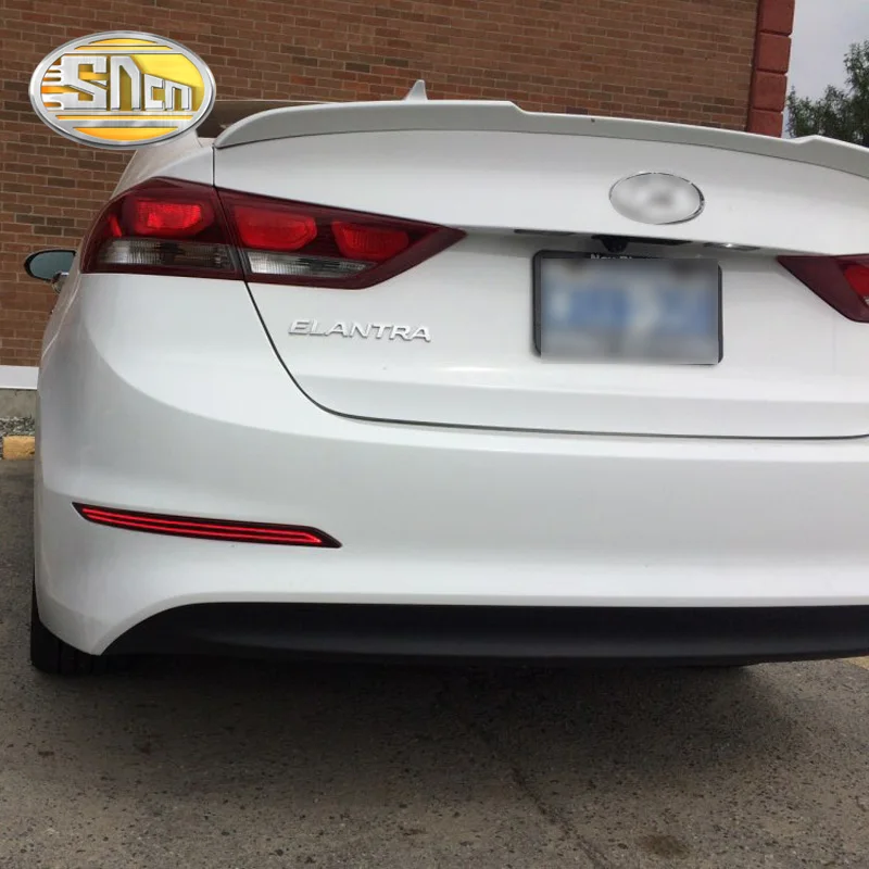 2 шт. для hyundai Elantra SNCN Многофункциональный Автомобильный светодиодный задний противотуманный фонарь бампер светильник автомобильный тормозной светильник отражатель