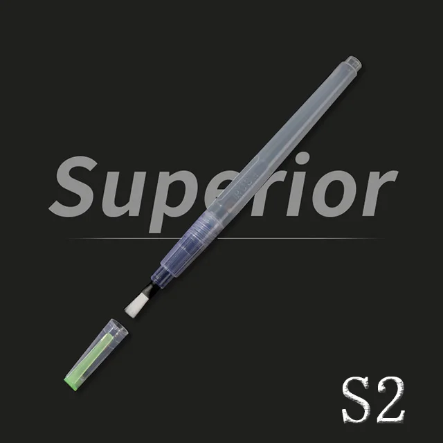 S2 1 шт., портативная кисть для рисования, многоразовая Цветная кисть для рисования, Цветная кисть для воды, резервуар для воды, каллиграфическая кисть, художественный маркер - Цвет: S2