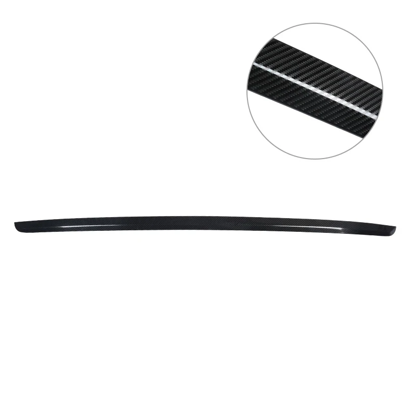fiber black Lsrtw2017 углеродное волокно нержавеющая сталь багажник автомобиля хвост ворота бампер защитная полоса планки для Acura RDX - Название цвета: fiber black