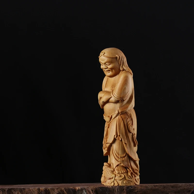 Лю Хай Играя с резьбой ремеслами части руки Чай дома Аксессуары yueqing самшита