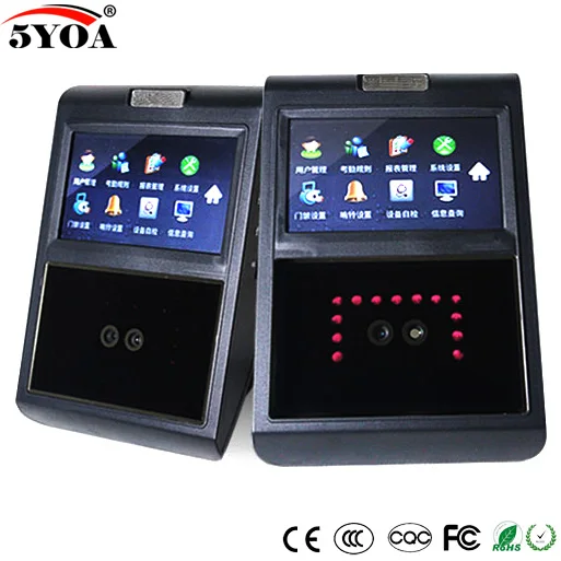 Лицевой TCP IP Контроль Доступа биометрический рекордер времени цифровой