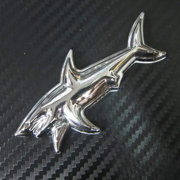 Автомобильный значок Акула грузовик хромированный задний наклейка с