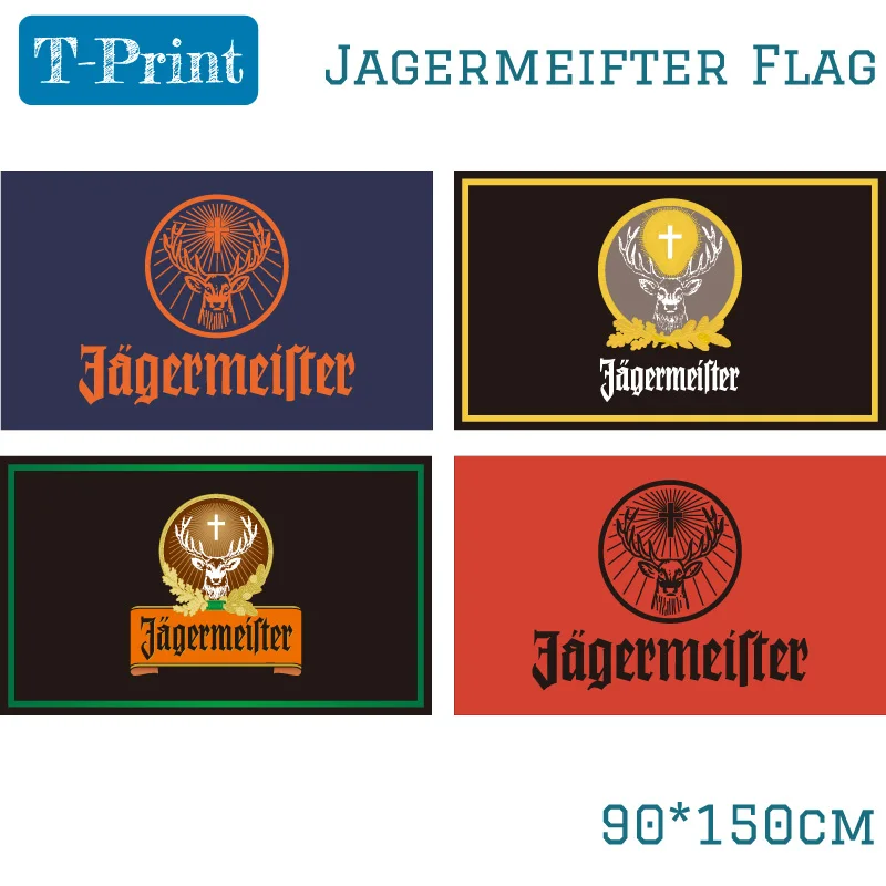 Полиэстер 90x150cm 3x5ft Jagermeifter флаг для бара дома Вечерние