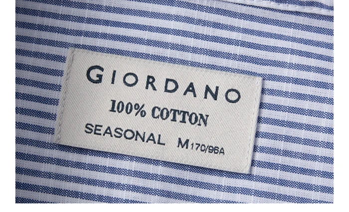 Giordano мужская футболка с круглым воротом и короткими рукавами и печатным принтом на груди, имеется несколько цветовых решений