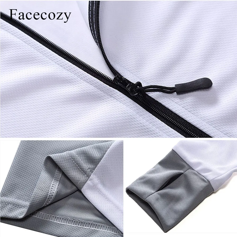 Мужская быстросохнущая куртка с защитой от солнца Facecozy воздухопроницаемая для