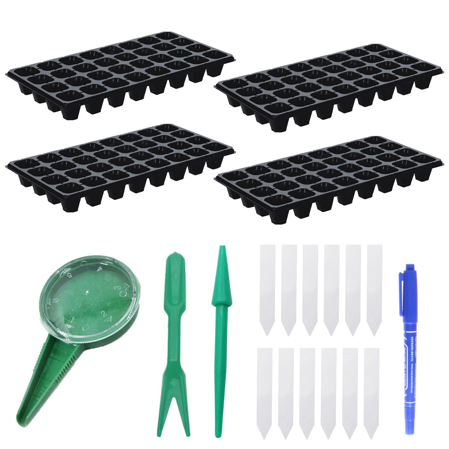 58 шт. набор инструментов для высева семян с дозатором|Детские горшки| |