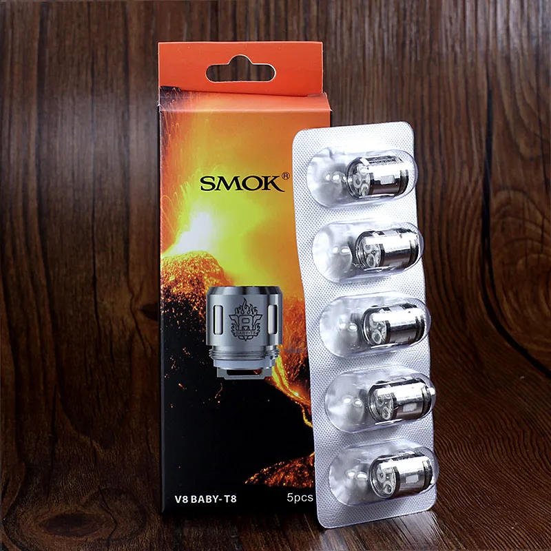 Smok TFV8 Головка Катушки для малышей V8 Baby T8 T6 X4 Q2 ядро Beast Tank|Испарители электронных