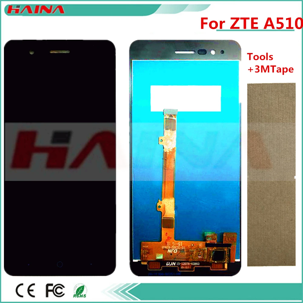 ЖК + сенсорный экран для ZTE Blade A510 полный дисплей в сборе с сенсорным экраном