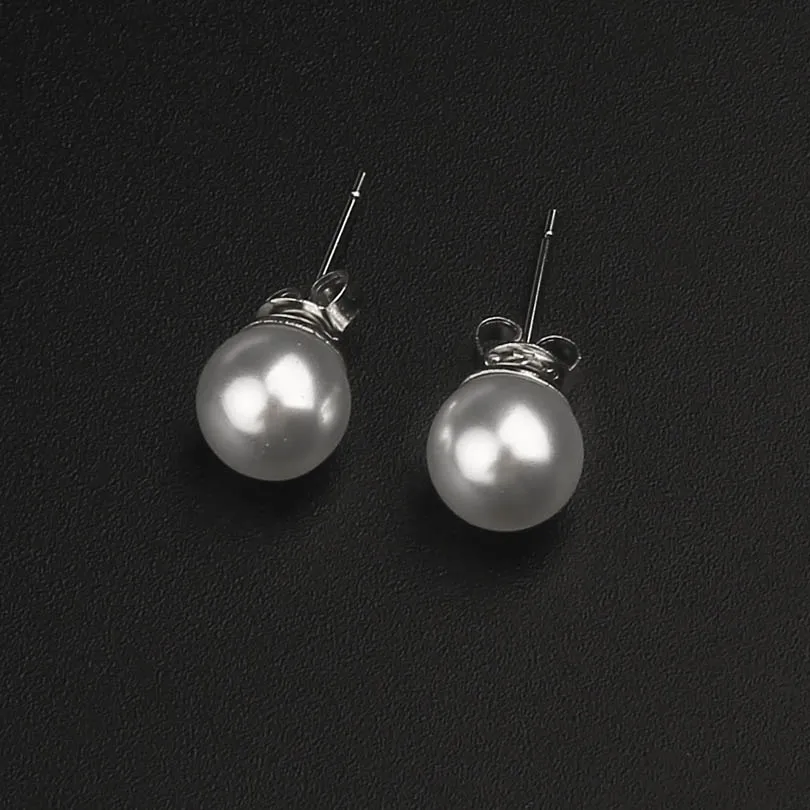1 пара Мода 2017 г. классический имитация жемчуга серьги стержня для женщин женские