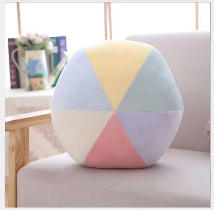 35x35x18 round Яркая Корона, облако, звезда, Луна, радужная Подушка, мягкая подушка, украшение для дома, автомобиля, розовая Подушка, детские подарки на день рождения, подушки - Цвет: 35x35x18 round