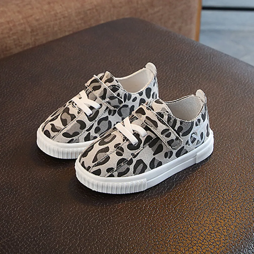 Spring Autumn Sneakers Children Toddler Baby Boys Leopard Print Sneaker Girl Soft Anti-slip Sport Outdoor Kids Shoes T9# | Детская