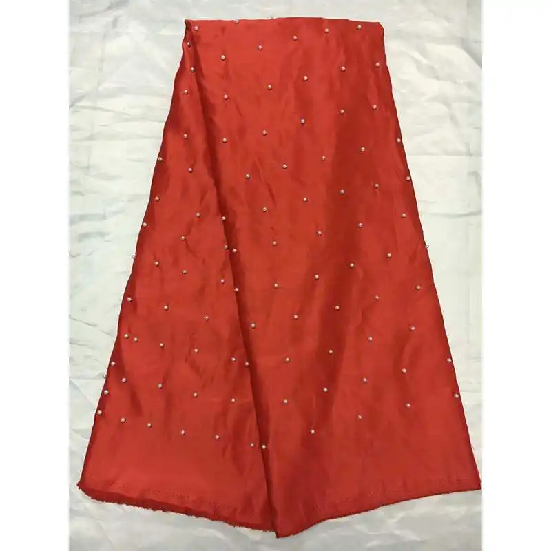 

many color African Satin Lace Fabric Beaded Nigerian Women Evening Dress Fabrics Indian African Satin Fabrics Free Shipping