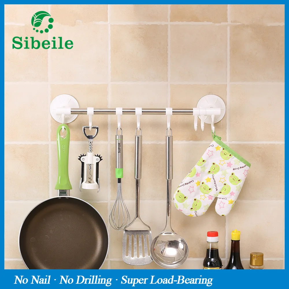 SBLE Нержавеющая сталь двери подвесная полка Полотенца бар держатель губки для