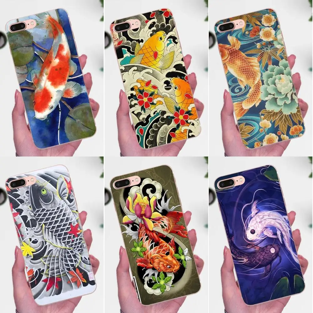 Японская японская Татуировка Koi Fish для LG Nexus 5 5X G2 G3 mini spirit G4 G5 G6 K4 K7 K8 K10 2017 V10 V20 V30