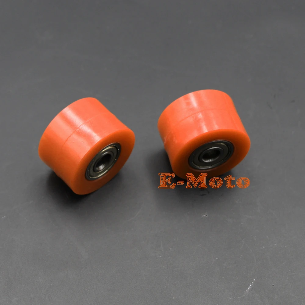 Оранжевый 8 мм цепь привода шкив роликовый ползунок натяжного колеса Руководство