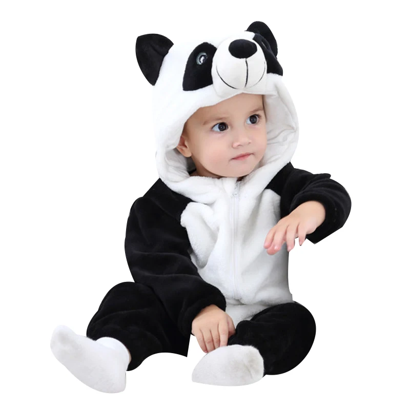 Фланелевые детские комбинезоны с кроликом хлопковые для маленьких мальчиков и