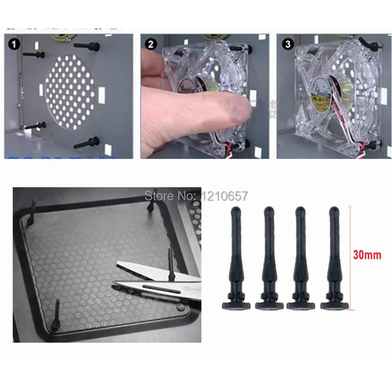 200 шт. шумопоглощающие силиконовые винты с заклепками 30 мм|pc fan replacement|pc connectorpc voltage