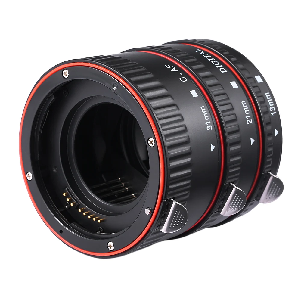WEIHE Camera Len Extension Tube 13MM/ 21MM/ 31MM Auto Focus Macro Plastic For Canon EF EF-S Lens | Электроника