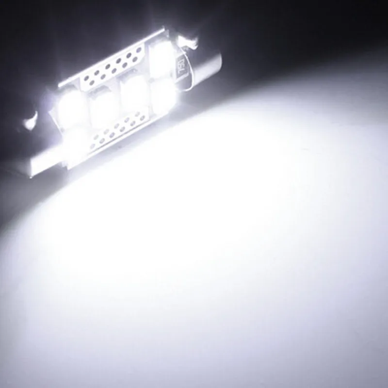 

DOTAATDW 5x Led Chips C5W 31mm 36mm 39mm 41mm Canbus No Error Car Interior Festoon Dome Reading 12V DC White