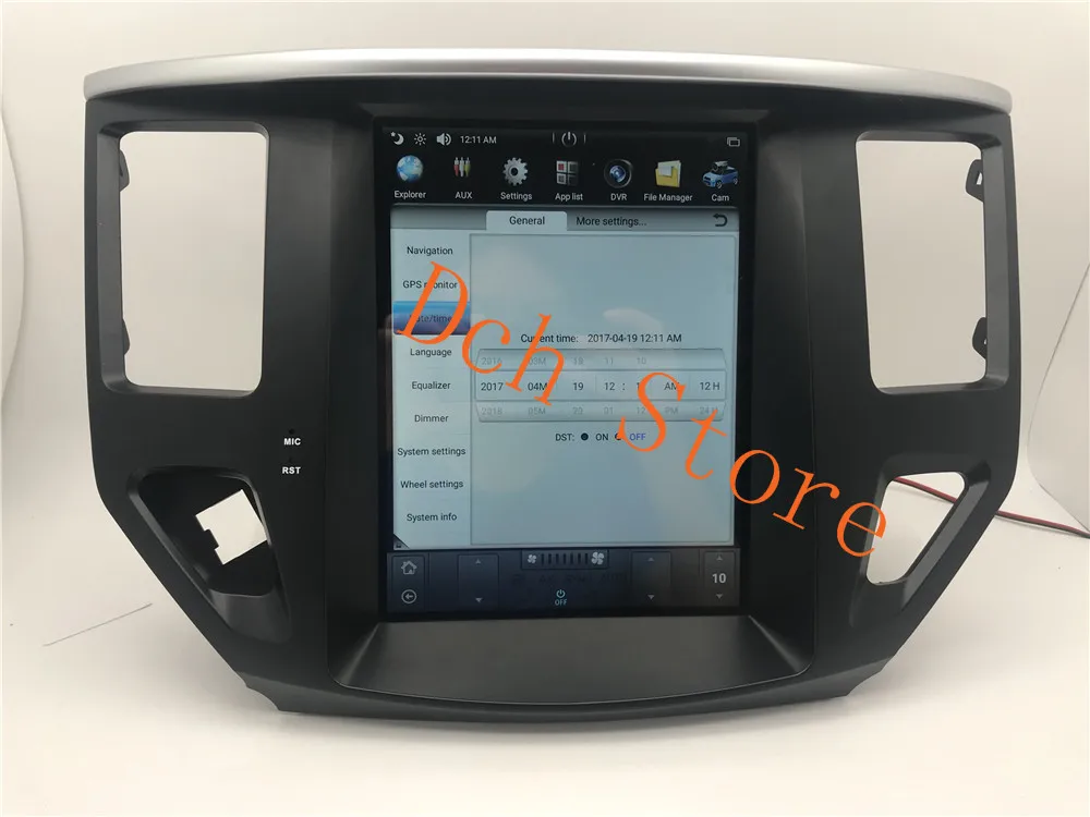10,4 ''PX6 tesla стиль Android 8,1 автомобильный dvd-плеер gps навигация для NISSAN Pathfinder 2013 ips
