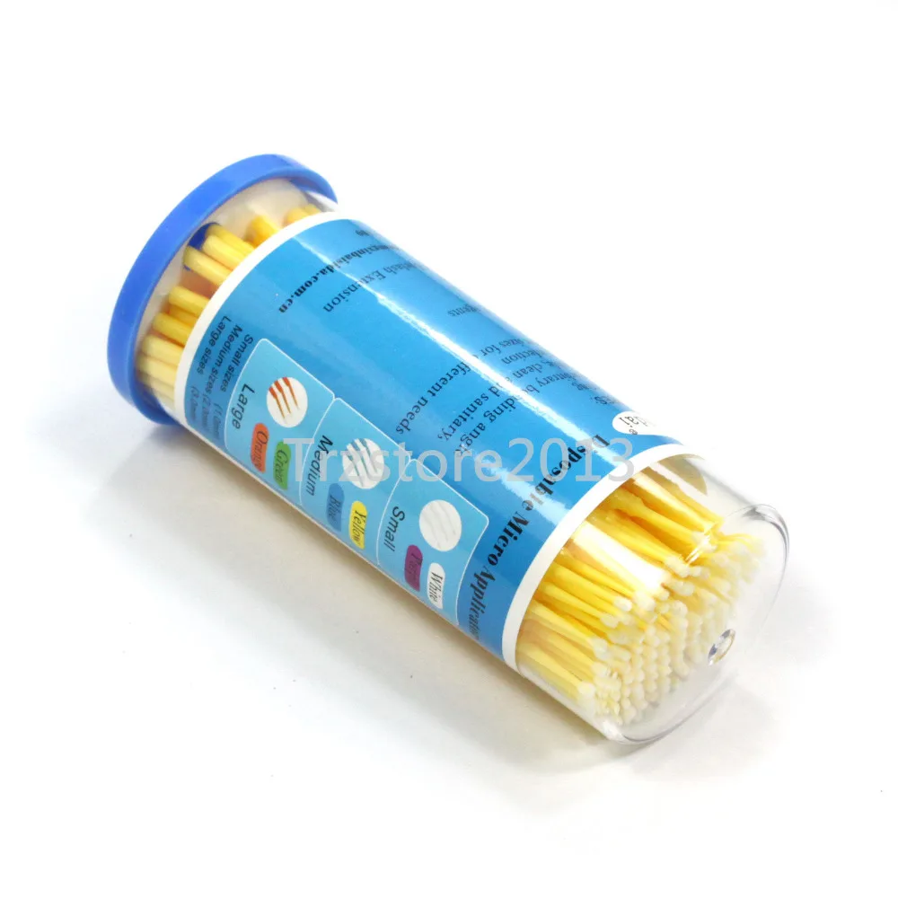 100 шт. одноразовые аппликаторы для наращивания ресниц|lash glue|tool compartmentlash |