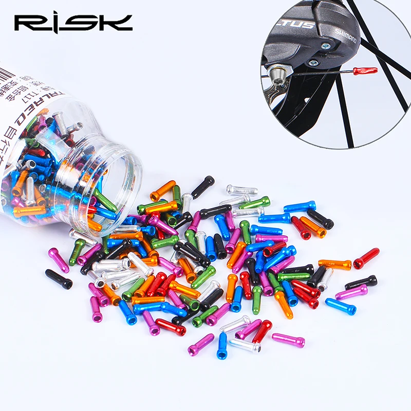

10pcs Aluminum Bicycle Brake Shifting Cable End Cap Ultralight 7 Colors Bike Brake Derailleur Line Cap Cover Cables Accessories