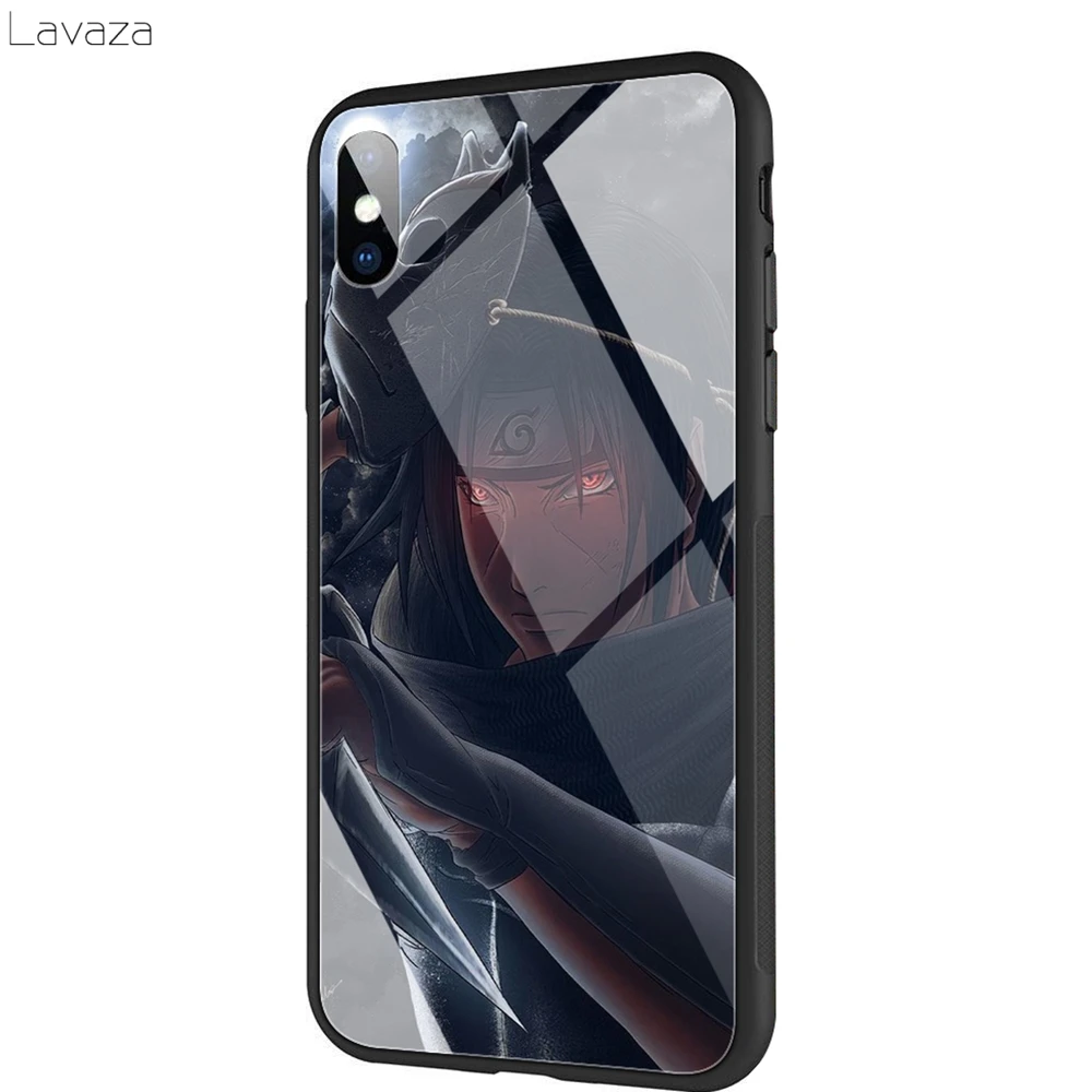 TG7 Чехол Lavaza Naruto Itachi Uchiha из закаленного стекла TPU для iPhone XS MAX XR X 8 7 6 6S Plus - Цвет: TG7