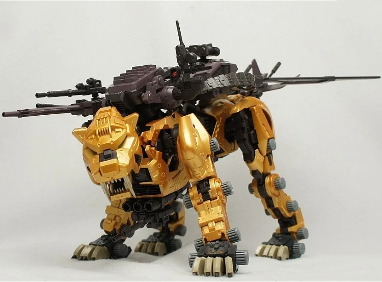 БТ Модели Строительные наборы: ZOIDS EZ-016 Saber Tiger Gold 1: 72 Масштаб полное действие пластиковый комплект сборка модели на день рождения рождественские подарки